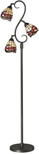 Table Lamp DALE TIFFANY FALL RIVER 3-Light Dark Bronze Metal Shades Included