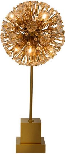 Table Lamp KALCO DAHLIA Casual Luxury 6-Light Gold Black Shades Included Dry