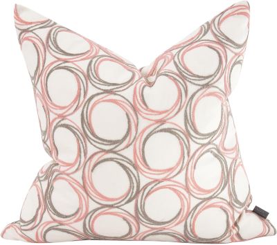 Throw Pillow HOWARD ELLIOTT DEMO 20x20 Coral Pink Linen Viscose Poly Down