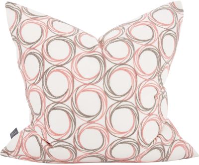 Throw Pillow HOWARD ELLIOTT DEMO 24x24 Coral Pink Acrylic Linen Down Insert