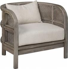 Nest Chair Lounge Natural Weathered Gray Plantation Grown Hardwood Hand-Knotted