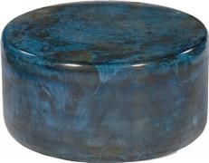 Coffee Table Cocktail MOON Contemporary Blue Patina