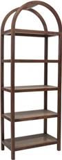 Shelving Shelves Curved Grand Grande Natural Porto Cane Plantation-Grown Acacia