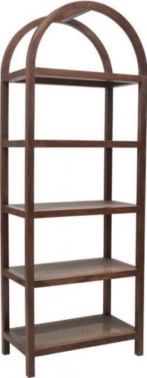 Shelving Shelves Curved Grand Grande Natural Porto Cane Plantation-Grown Acacia