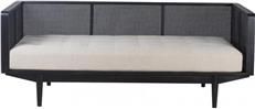 Day Bed SPINDLE White Cotton Hardwood Cane Bedding Not Included