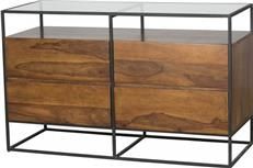Dresser BEDFORD Light Brown Powder-Coated Mild Steel Plantation-Grown Hardwood