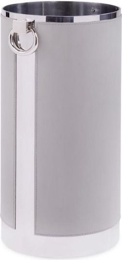 Umbrella Stand BUNGALOW 5 NOAH Recessed Base Gray Polished Nickel Accents