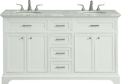 Vanity Cabinet Sink Double Brushed Steel White Black Brass Cream Pine Gray