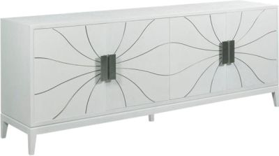 Media Cabinet Entertainment Center WOODBRIDGE DELANO Plate Pulls Artisan Patina