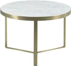 Spot Table End Side WOODBRIDGE LENNOX Circular Top Rectangular Legs Satin Brass