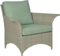 Lounge Chair WOODBRIDGE VENTANA 20th C American Floral Gray Powder-Coated