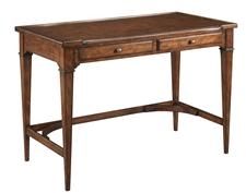 Desk 42, Distressed Rich Cherry, Brown, 2 Drawer, French Elegant