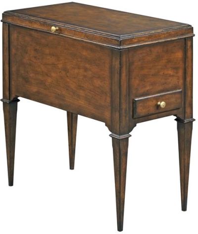 Deed Box Storage Woodbridge Hardwood Cherry Bordeaux Chamfered Legs Drawer