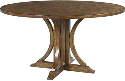 Game Table Woodbridge Round Hand-Planed Top Sonoma