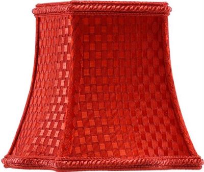 Shade Light Square Red Silk