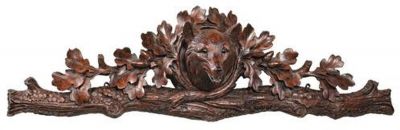 Wall Pediment Friendly Aspen Fox Head Mountain Hand Painted OK Casting