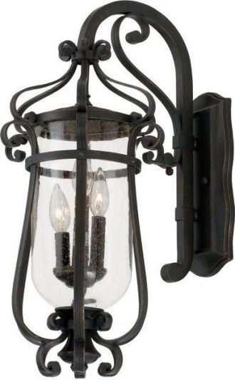 Wall Sconce KALCO HARTFORD Traditional Antique 3-Light Large Copper Outdoor Wet