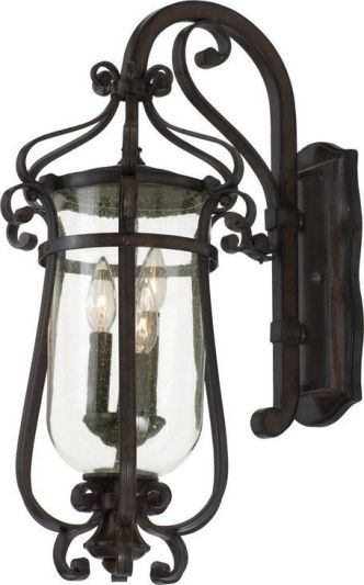 Wall Sconce KALCO HARTFORD Traditional Antique Medium 3-Light Burnished Bronze