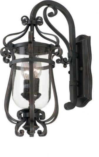 Wall Sconce KALCO HARTFORD Traditional Antique Small 2-Light Copper Outdoor Wet