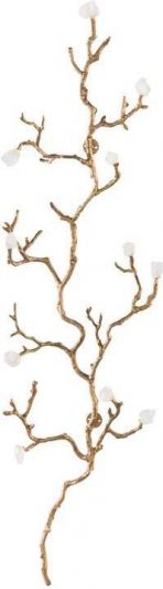 Wall Sculpture JOHN-RICHARD Branches With Buds Floral Natural White Organic