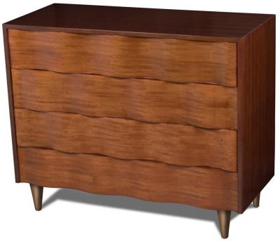 Wave Chest Scarborough House Mozambique Anegre Modern Brass Feet