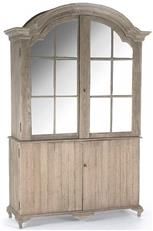 Storage Cabinet HUGH Charcoal Glass Beech Elm Polished Nickel Wine Holder 4