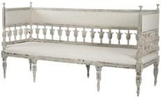 Bench ISABEL Charcoal Pine