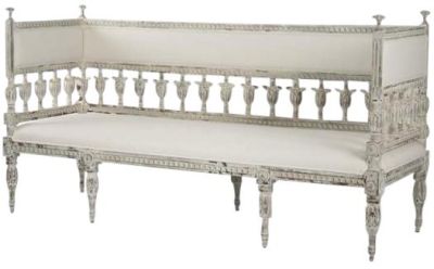Bench ISABEL Charcoal Pine