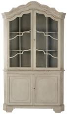 Display Cabinet DENNIS Charcoal Pine Poplar 2 -Shelf