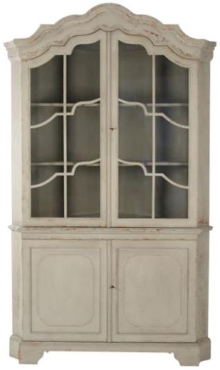 Display Cabinet DENNIS Charcoal Pine Poplar 2 -Shelf