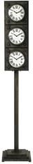 Clock Ebony Black Iron