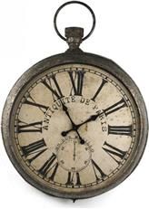 Wall Clock Oyster Gray Iron