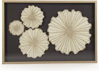 Art Abstract Ebony Cream Black Wood Glass Paper Shell Velvet Linen Polished