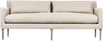 Bench JENSEN Limed Gray Natural Oak Linen