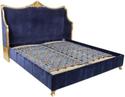 Bed GEORGIA Queen Royal Blue