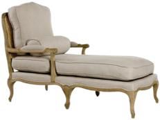 Lounge Chair BASTILLE Natural Linen Oak