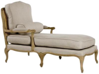 Lounge Chair BASTILLE Natural Linen Oak