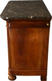 1800 Antique Chest of Drawers Directoire Style Walnut  3Drawer  Marble Top