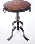 Accent Table Round Copper Iron Bronze