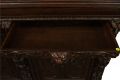 Antique Cabinet Bookcase Hunting Renaissance Putti Musicians Heavily Carved Oak