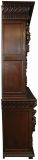 Antique Cabinet Bookcase Hunting Renaissance Putti Musicians Heavily Carved Oak