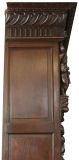 Antique Cabinet Bookcase Hunting Renaissance Putti Musicians Heavily Carved Oak