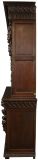 Antique Cabinet Bookcase Hunting Renaissance Putti Musicians Heavily Carved Oak