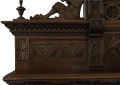 Antique Server Sideboard Brittany Chestnut French Heavily Carved Figures 1890