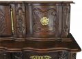 Antique Sideboard French Country Farmhouse Ornate Carved Oak 6-Door 2-Drawer