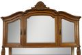 Art Deco Buffet 1920  French Mid-Century Modern Carved Oak  Mirror Back