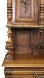 Buffet Henry II Renaissance Antique 1900 Carved Walnut Wood 5-Door 2-Drawer