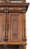 Buffet Renaissance Antique French 1900 Impressive Carved Walnut Large 6-Door