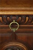 Buffet Renaissance Antique French 1900 Impressive Carved Walnut Large 6-Door