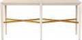 Console PORT ELIOT Modern Contemporary Angled Legs X-Stretcher White Lac